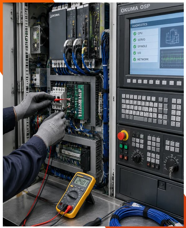 Ремонт систем ЧПУ Okuma OSP в Шебекине